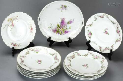 Collection of Limoges France Porcelain Plates