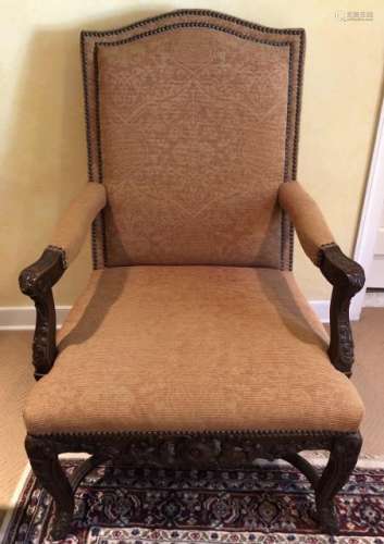 Antique French Renaissance Thrown Style Chair