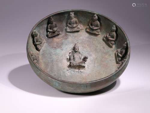 BOWL WITH BUDDHAS