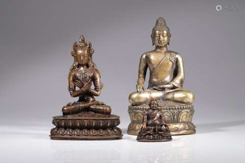 GROUP OF 3 BRONZES