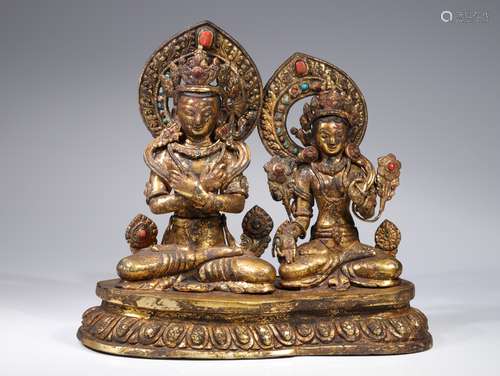 SHRINE OF VAJRADHARA AND WHITE TARA