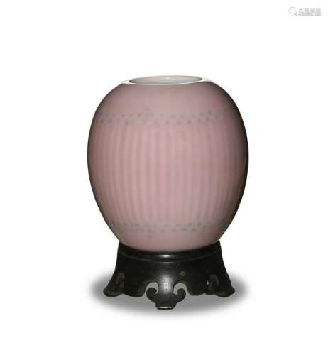 Chinese Pink Glazed Water Coupe, Republic Period