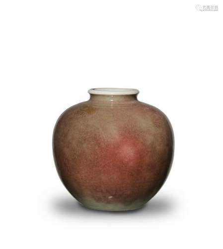 Chinese Peach Bloom Jar, 18th Century