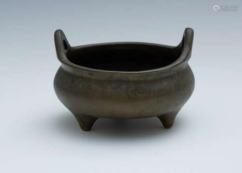 Chinese Bronze Incense Burner, 18th -19th C