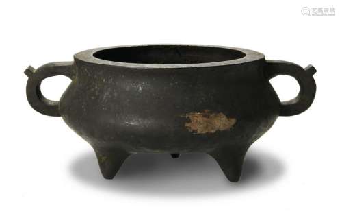 Chinese Bronze Incense Burner, Qing Dynasty