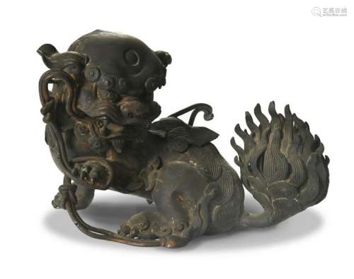 Bronze Guardian Lion, 16/17th Century