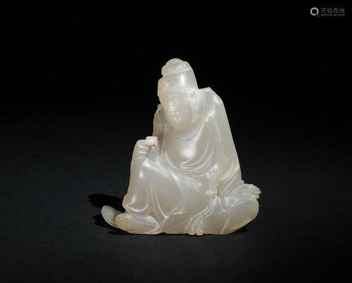 Chinese Soapstone Carving of Li Taibai by Xue Yuan