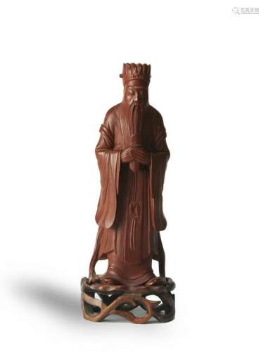 Chinese Huangyang Wood Carving of Lu, Late 19th Century