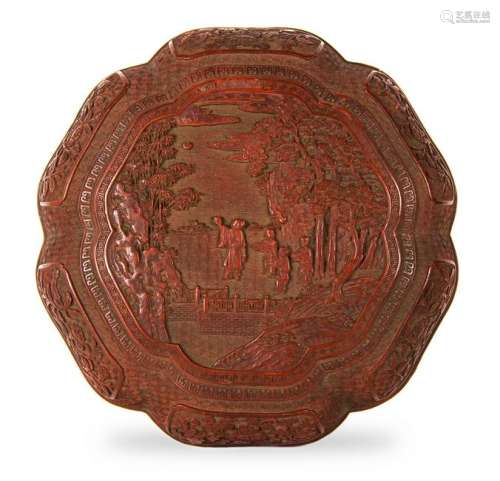 Chinese Cinnabar Box, Late 18th Century