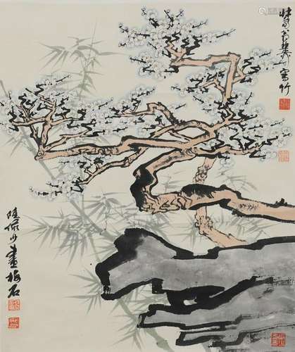 Painting of Tree by Lu Yanshao & Xie Zhiliu