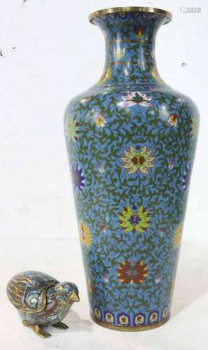 (Lot of 2)Two Chinese CloisonnÂ Pieces