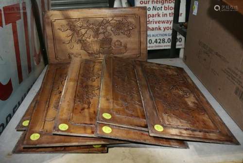 (lot of 8)Chinese Wood Panels