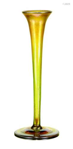 Louis C. Tiffany Favrile iridescent bud vase