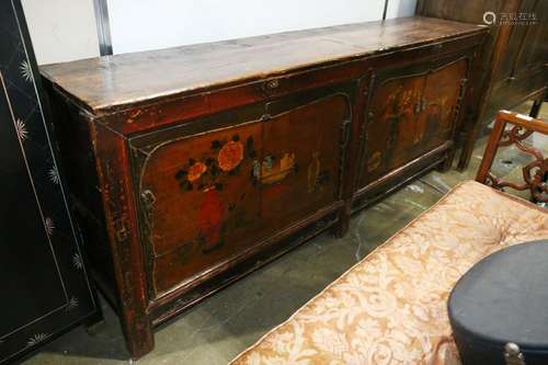 A Large Chinese Wood Cabinet