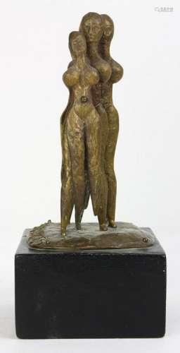 Pal Kepenyes Brutalist figural sculpture, depicting