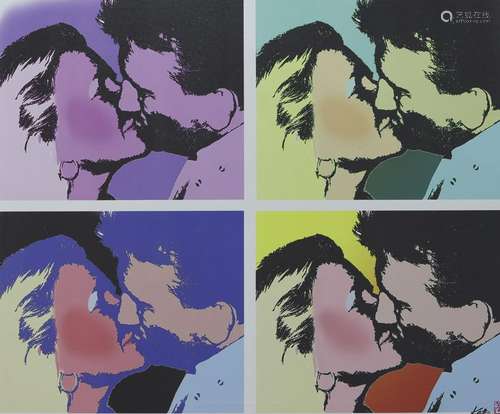 Print, Steve Kaufman, The Kiss