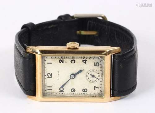 9k Yellow gold Rolco wristwatch