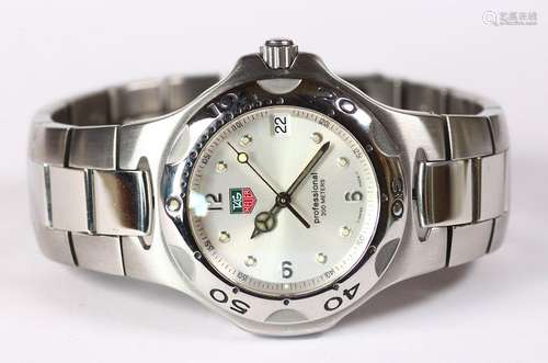 Tag Heuer stainless steel professional wristwatch