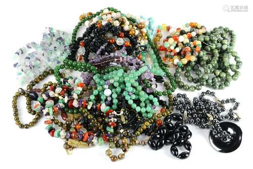 Collection of multi-stone bead jewelry