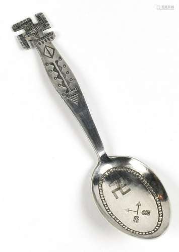 Navajo sterling silver teaspoon