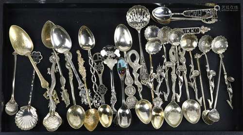 (lot of 26) Asian silver spoon lot