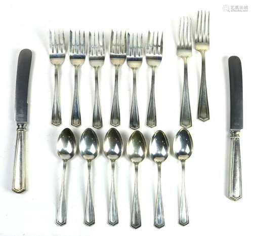 (lot of 16) International Brandon sterling silver