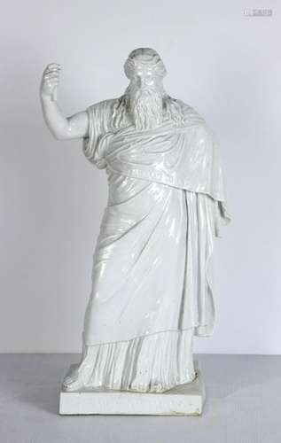 Continental porcelain figure of Hercules