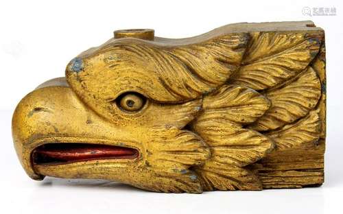 Maritime carved wood figurehead, late 19th/early 20th