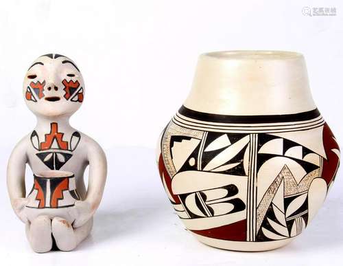 (Lot of 2) Hopi pottery group