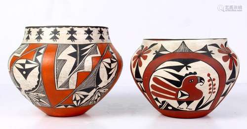 (lot of 2) Acoma pots