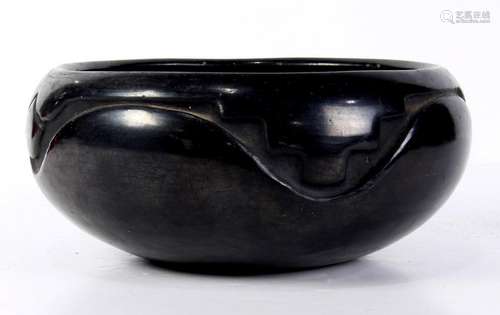 Santa Clara pottery blackwear vessel by Rose Gonzales