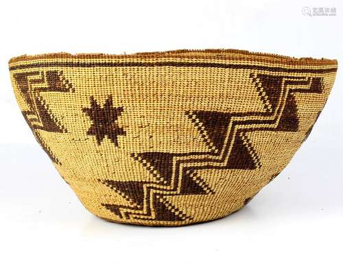 Pitt River Northern California Native American basket