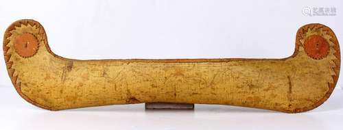 Native American Algonquin fur-trade style canoe model