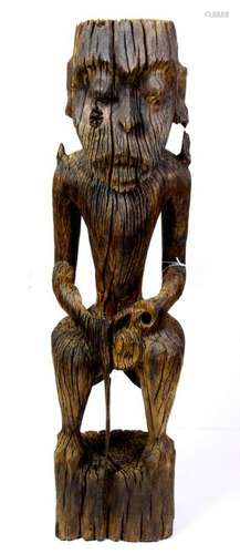 Carved wood figure