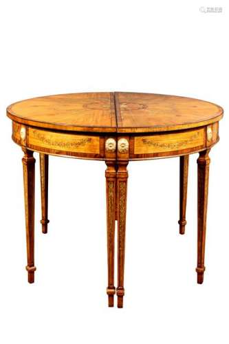 Pair of Regency style satinwood