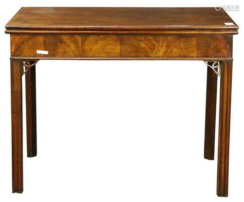 Georgian mahogany games table circa 1790