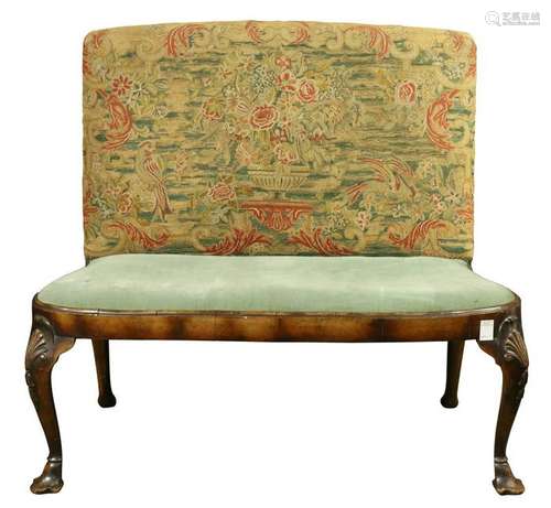 Chippendale style settee