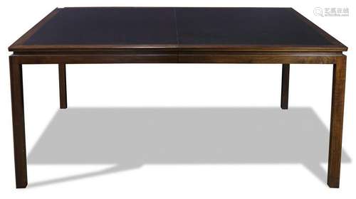 Dunbar mixed wood dining table in the Asian taste