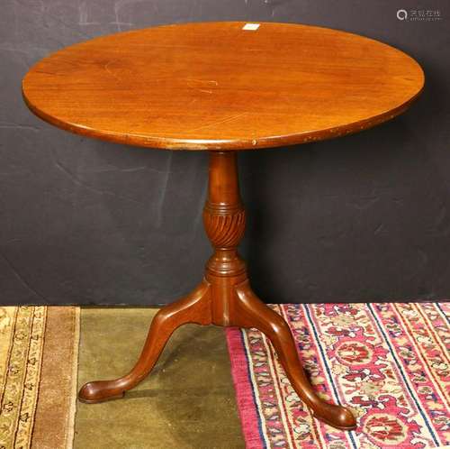 Chippendale walnut tilt top table