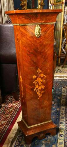 French Neoclassical style inlaid pedestal