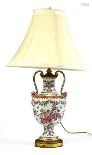 Samson porcelain lamp base, 19th-20th century