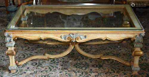 Italian neoclassical style polychrome decorated