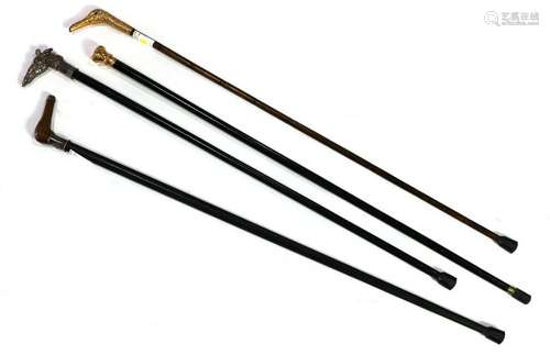 (lot of 4) Group of canes