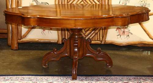 Continental turtle top occasional table