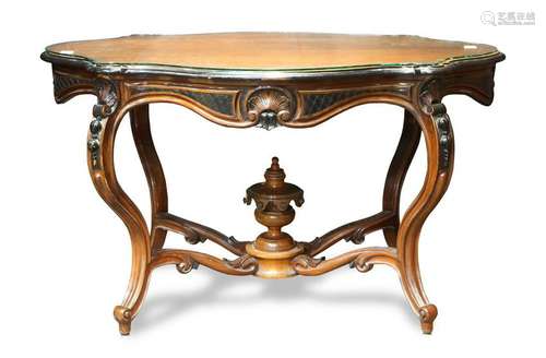 Louis XVI style turtle top table