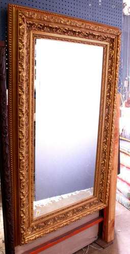 (lot of 2) Roccoco style giltwood framed mirrors, each