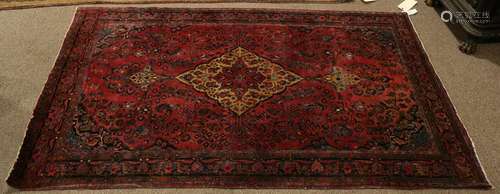 Antique Persian Kashan carpet