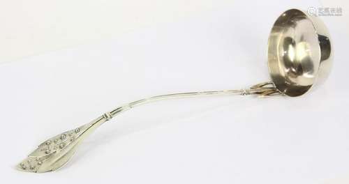 Wood & Hughes Lily of the Valley sterling punch ladle,