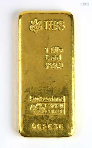 UBS one kilo gold bar