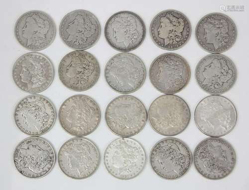 (lot of 20) Morgan silver dollars